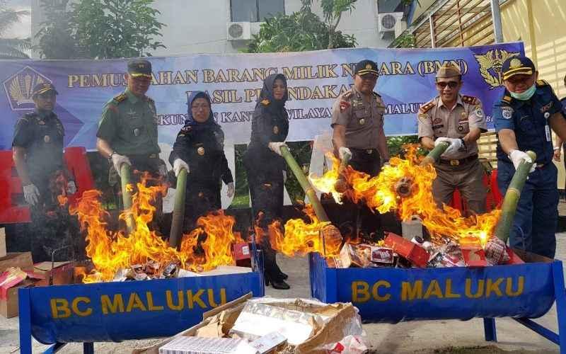 Dorong Akuntabilitas, Barang Kena Cukai Ilegal Dimusnahkan