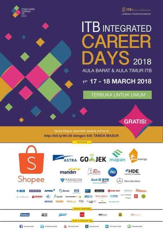 ITB Gelar Job Fair Gratis, Puluhan Perusahaan Ternama Ikut Hadir