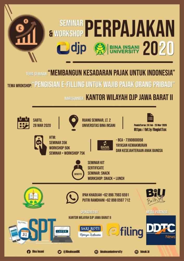 Ada Workshop Pengisian SPT Secara Online, Lihat di Sini