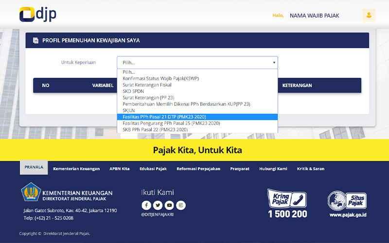 Wah, Pengajuan Insentif Pajak Gaji Karyawan Bisa Lewat DJP Online