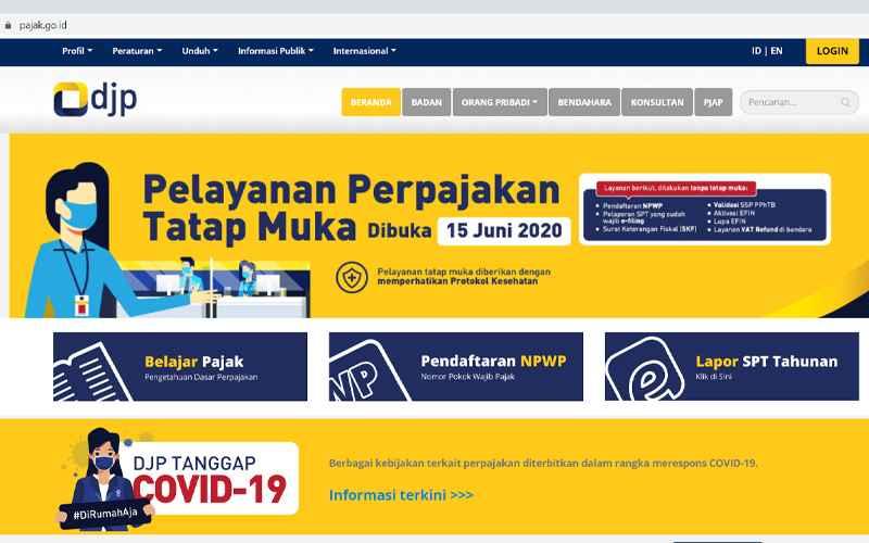 Situs Web Sempat Tak Bisa Diakses, Ini Penjelasan DJP