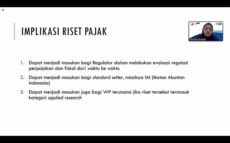 Riset Perpajakan Masih Minim, Ini Sebabnya