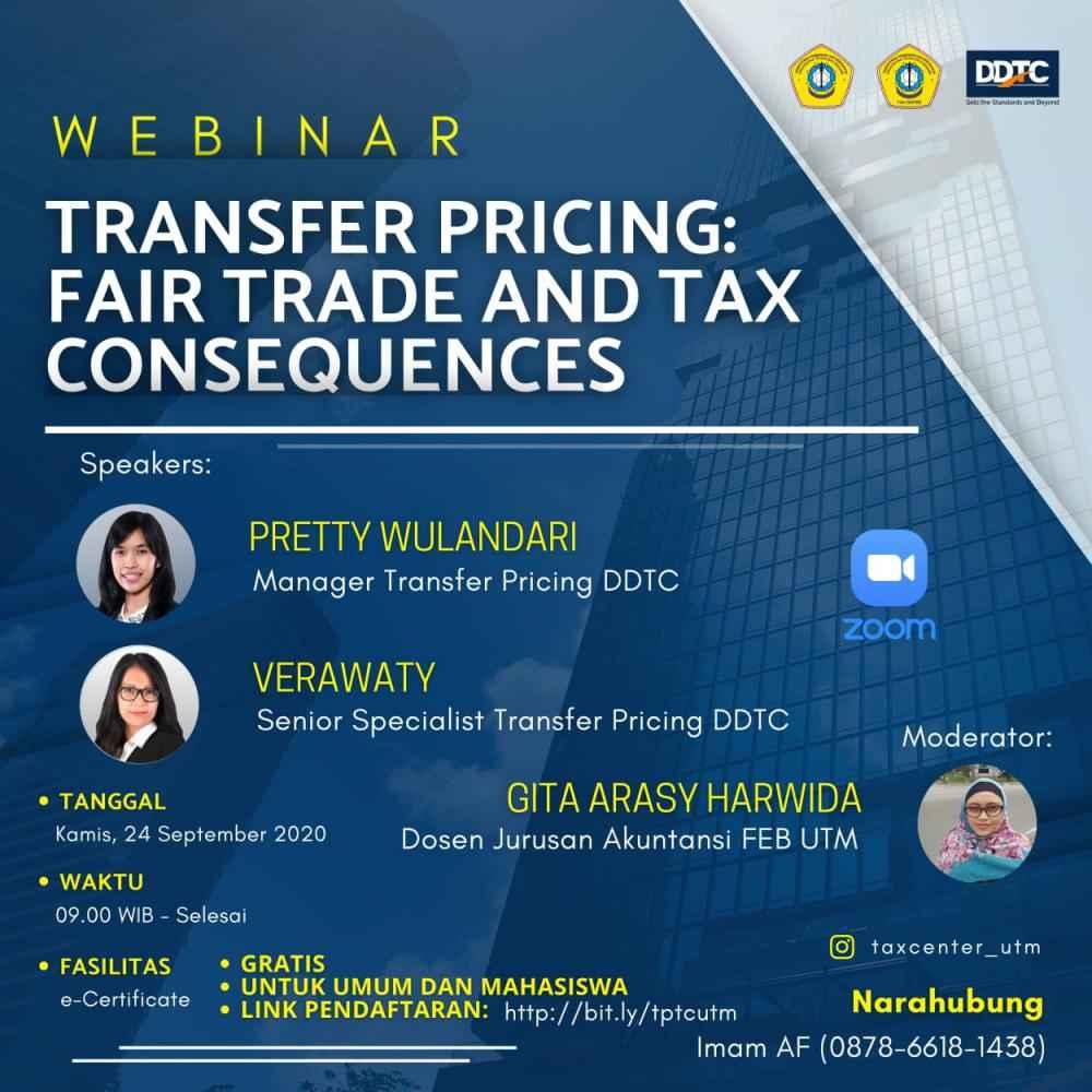 Gratis dan Dapat Sertifikat! UTM Gelar Webinar Soal Transfer Pricing