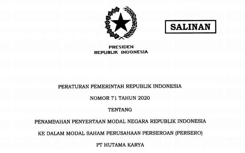 Wah, Pemerintah Berikan Modal Rp7,5 Triliun untuk BUMN Ini 