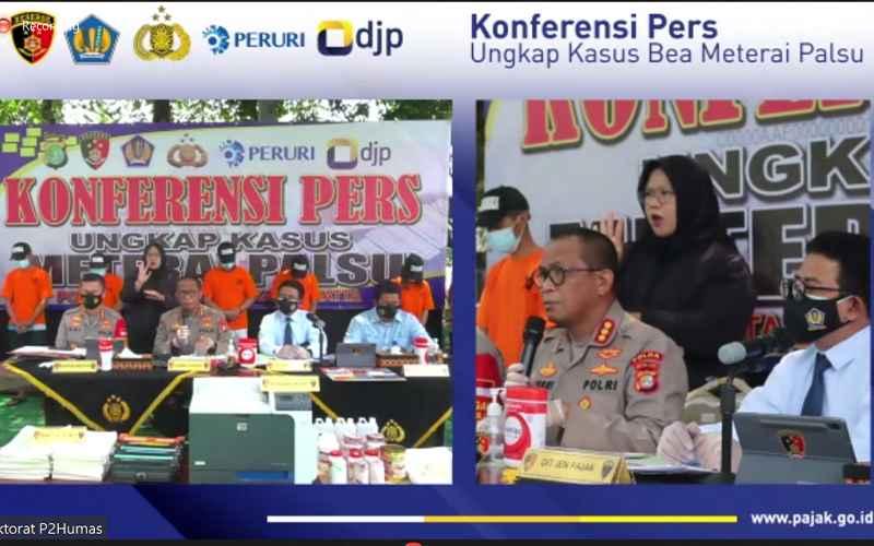 Polisi Ungkap Pemalsuan Meterai Bernominal Rp10.000