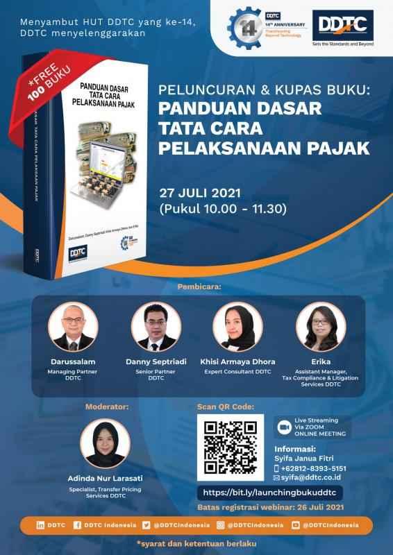 Peluncuran Buku Pajak Terbaru DDTC! 100 Buku Gratis, Daftar di Sini