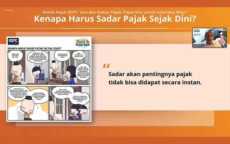 Peluncuran Buku Komik DDTC, Pajak Harus Dinarasikan Sebagai Kebutuhan