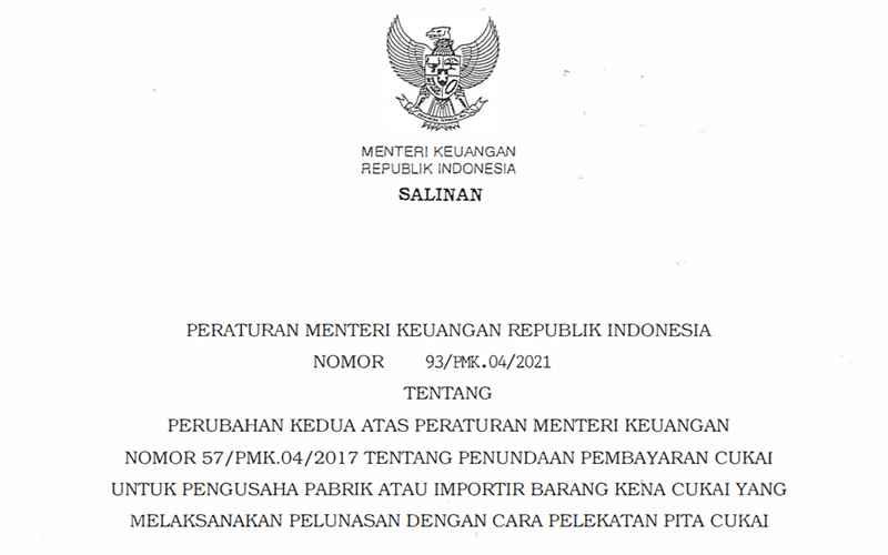 Baru Terbit! Kemenkeu Relaksasi Aturan Soal Penundaan Pembayaran Cukai