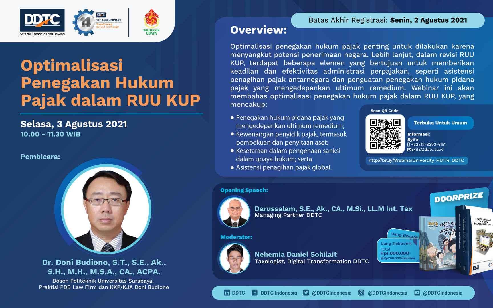 Bahas Penegakan Hukum Pajak dalam RUU KUP? Ikuti Webinar Ini, Gratis!