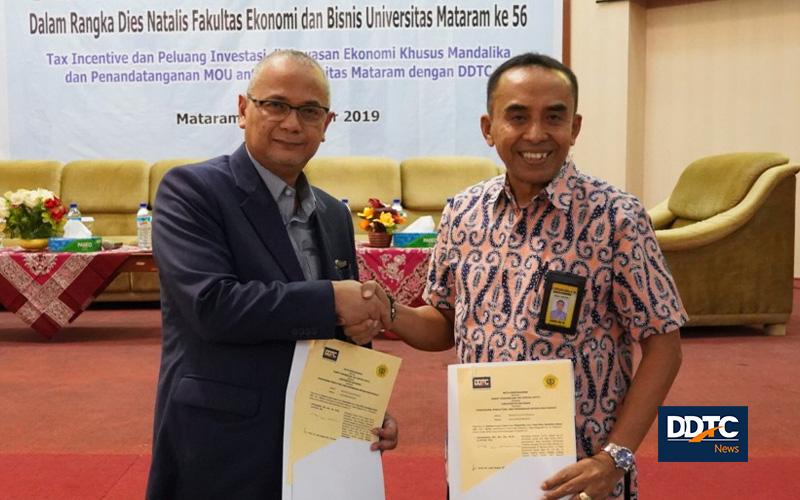 Giliran Universitas Mataram yang Teken Kerja Sama dengan DDTC