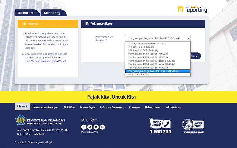 Aplikasi Pelaporan Diskon 30% Angsuran PPh Pasal 25 Sudah Tersedia