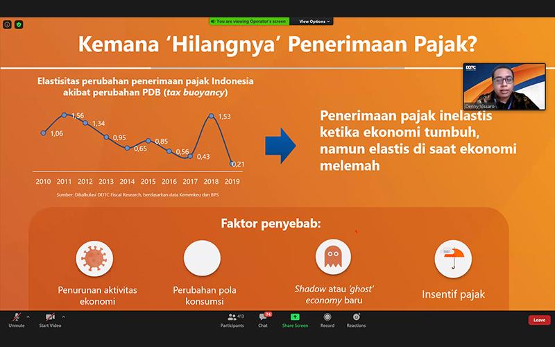 DDTC Fiscal Research: Penerimaan Pajak Elastis Saat Ekonomi Turun 