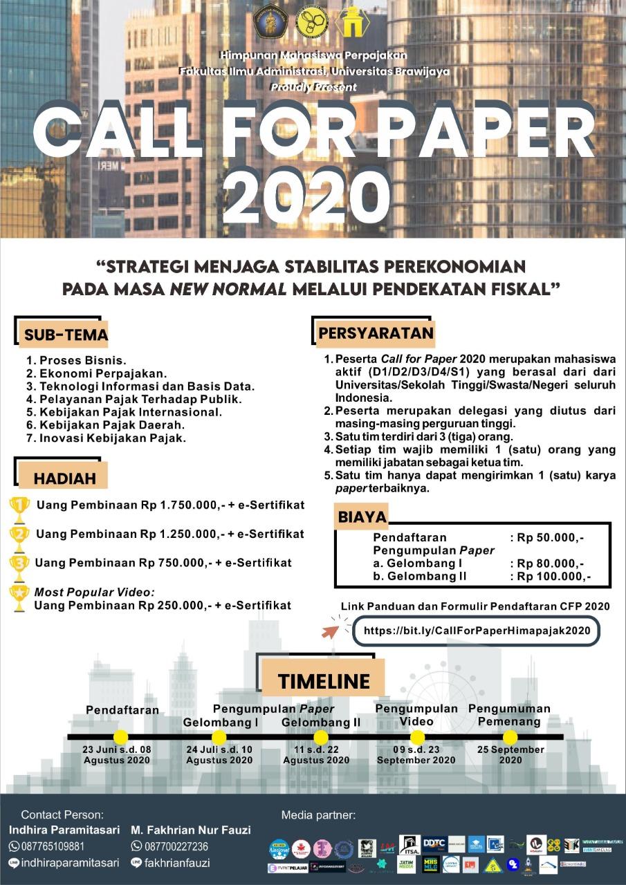 Himapajak UB Gelar Call for Paper, Tertarik?