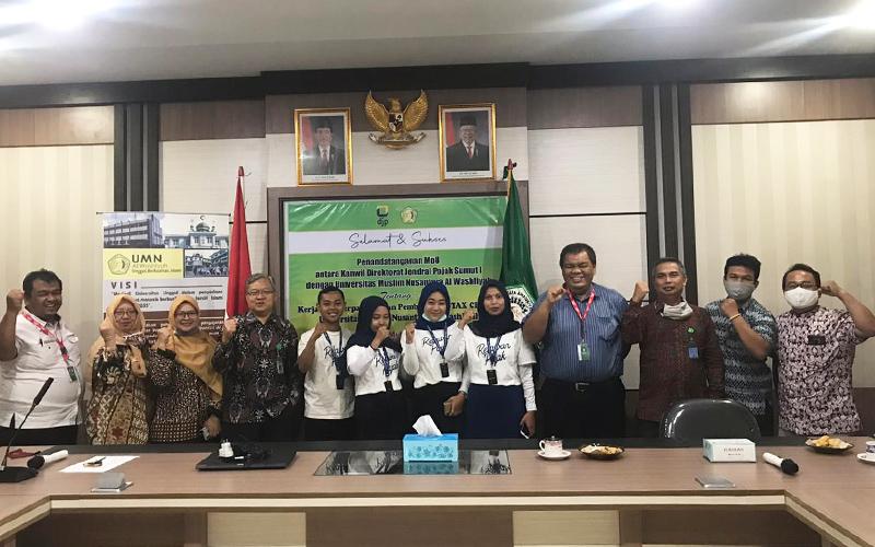 Kanwil DJP Sumut I dan Tax Center UMN Al Washliyah Medan Teken MoU