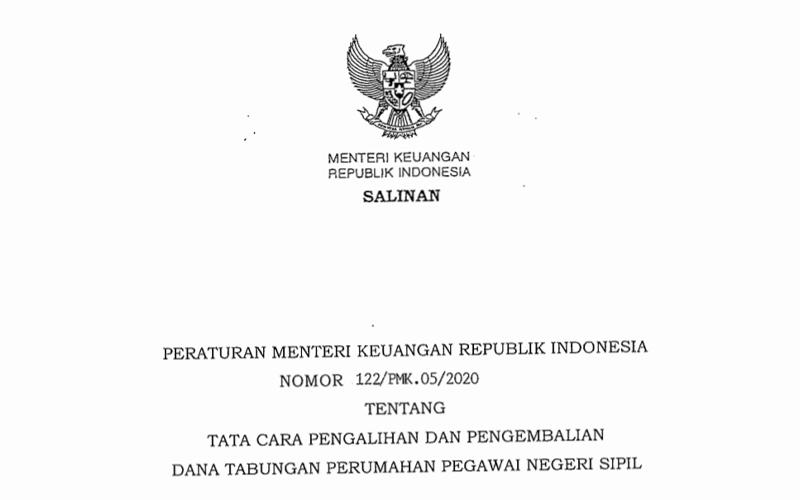 PMK Baru Soal Pengalihan dan Pengembalian Dana Tabungan Perumahan PNS