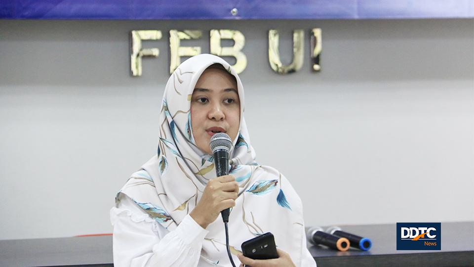 Sambutan pertama dari Nia Pramita selaku perwakilan dari Departemen Akuntansi FEB UI.