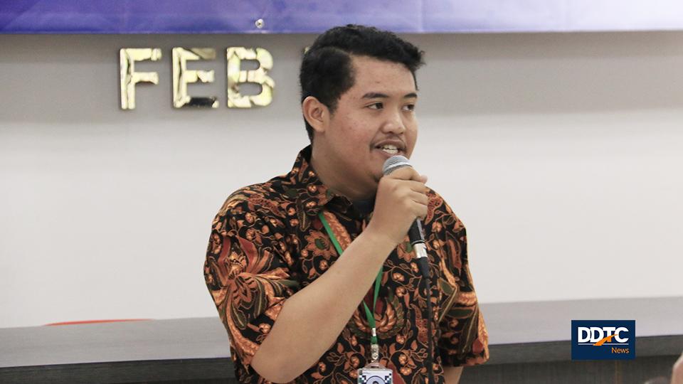 Sambutan dari Chief Eksekutif SPA FEB UI Rezky Akbar.