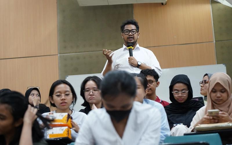 Suasana seminar dengan tema Future Career in Tax: Nourish or Perish? di Auditorium FEB UI, Rabu (6/3/2024).