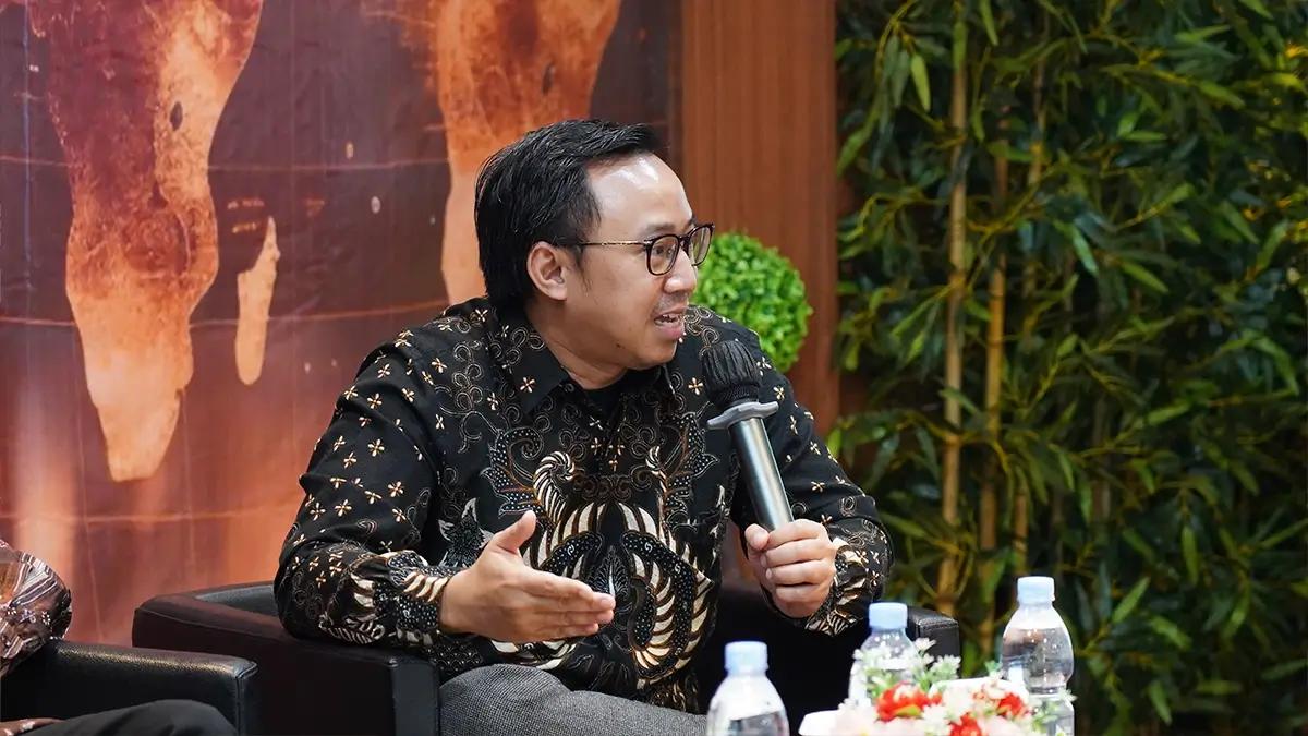  Partner of DDTC Consulting Yusuf Wangko Ngantung saat memberikan paparannya dalam DDTC Exclusive Gathering 2024, Kamis (29/8/2024).