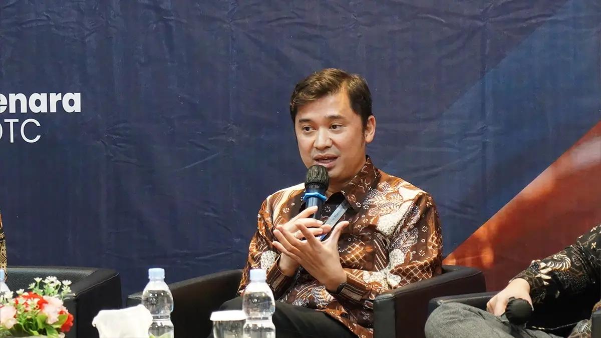 Senior Advisor DDTC Consulting Romi Irawan saat menyampaikan paparannya dalam DDTC Exclusive Gathering 2024, Kamis (29/8/2024).