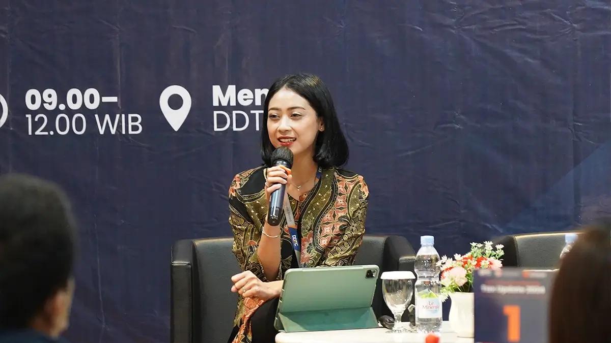 Tax Expert, CEO Office Atika Ritmelina Marhani sebagai moderator dalam Exclusive Gathering 2024, Kamis (29/8/2024). 